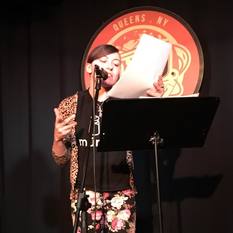 Audrey Dimola reads at Line Break #6 - click to view - mousewheel to zoom
