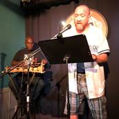 Oscar Sanders and Naqaash Dorrell perform at Line Break #20 - click to view - mousewheel to zoom